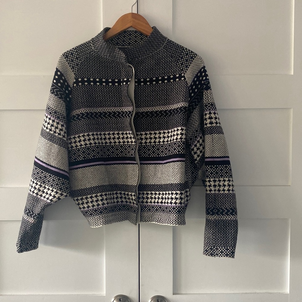 80s Ski Sweater No Brand Funky Pattern High Quality Wool Blend